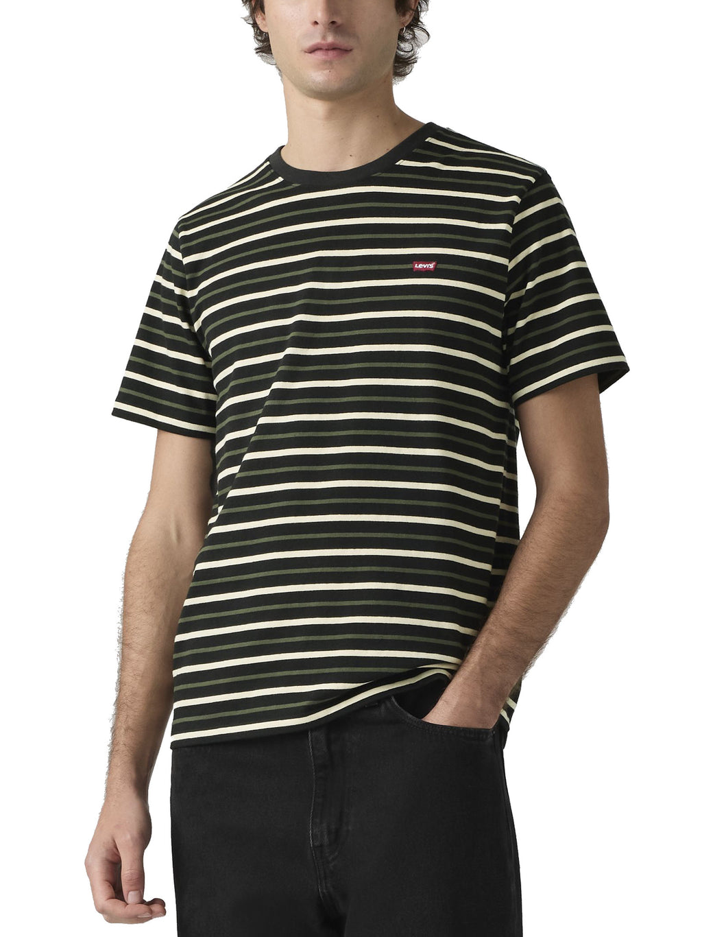 T-Shirt Levi's® Original Nero verde a righe 5660503 03 LEVI'S® 