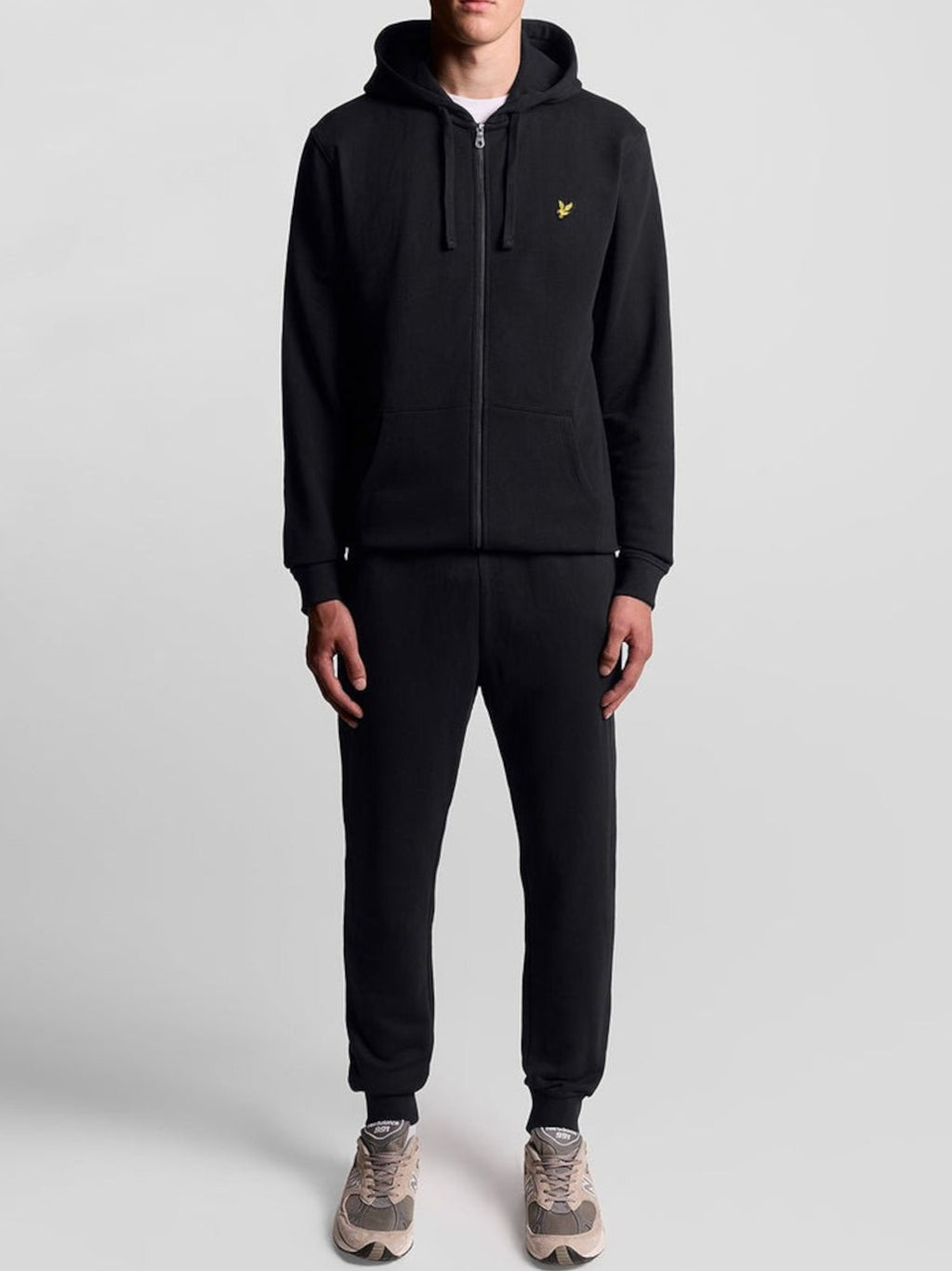 Felpa Lyle & Scott Nero cappuccio e zip ML420VOG JET BLACK LYLE & SCOTT 