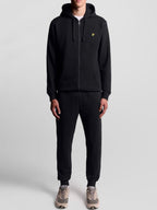 Felpa Lyle & Scott Nero cappuccio e zip ML420VOG JET BLACK LYLE & SCOTT 