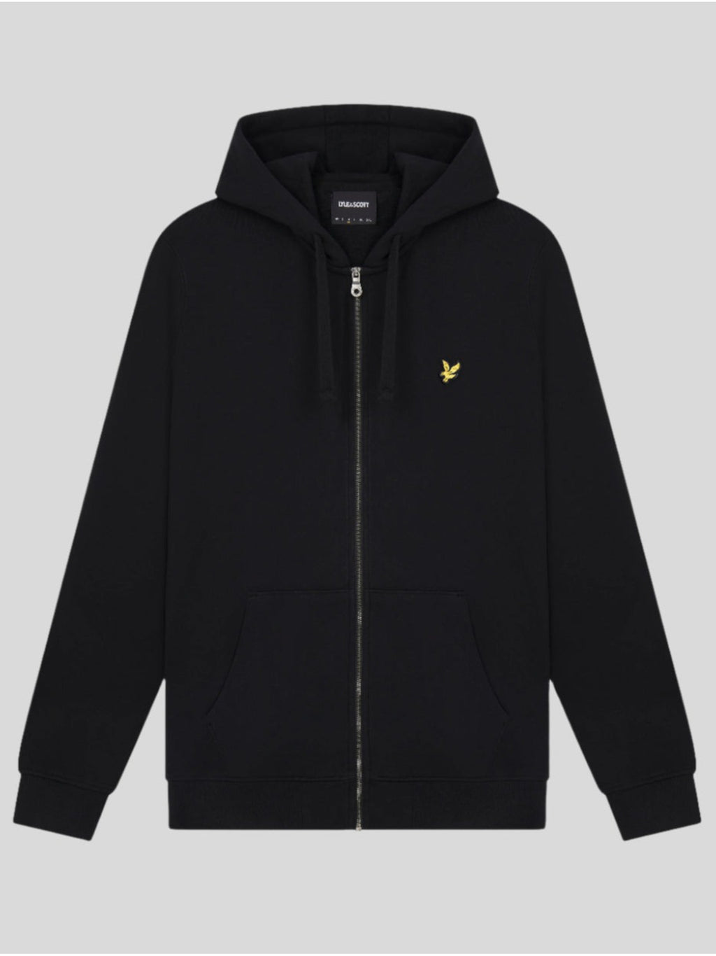 Felpa Lyle & Scott Nero cappuccio e zip ML420VOG JET BLACK LYLE & SCOTT 