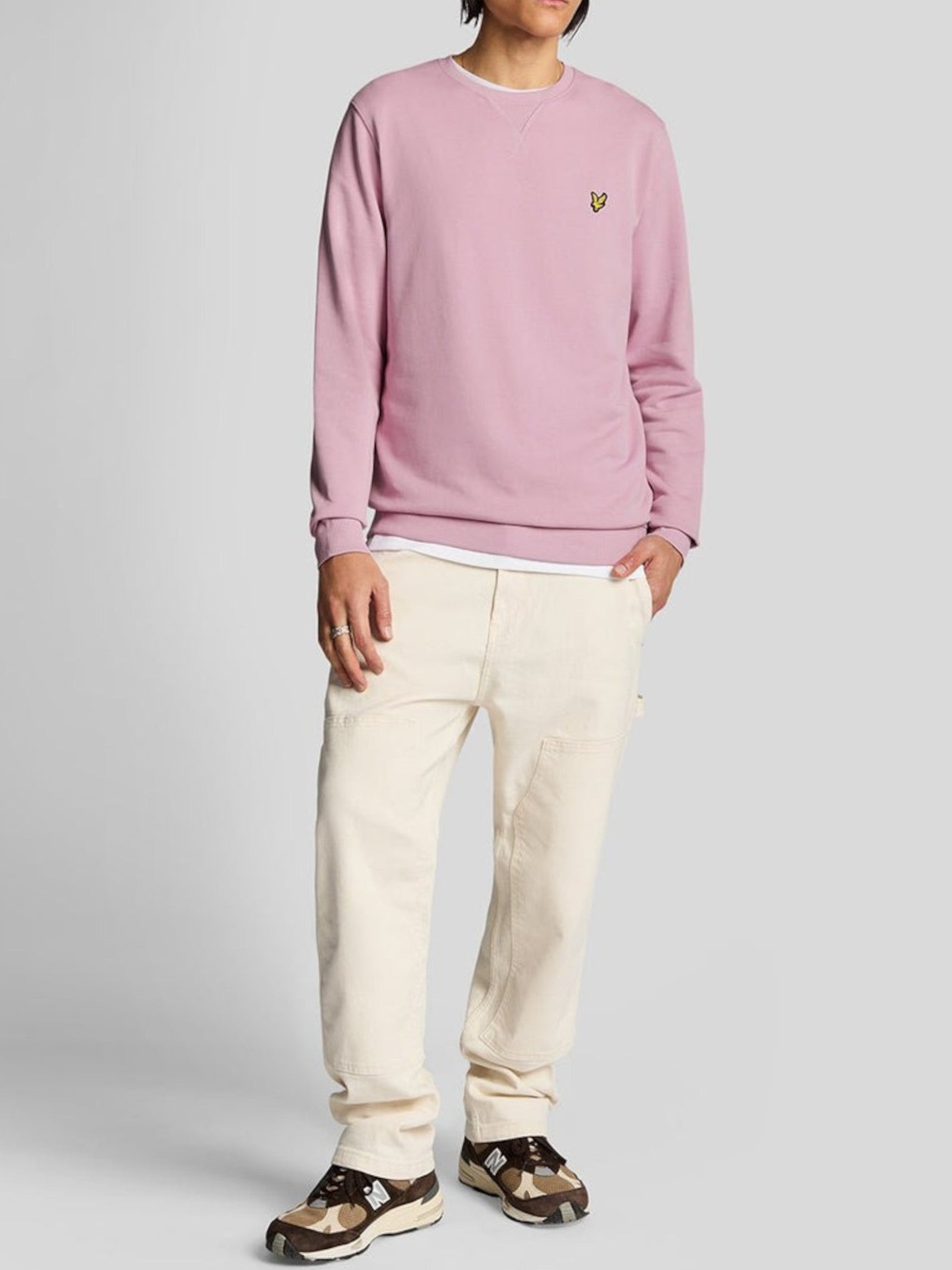 Felpa Lyle & Scott Rosa girocollo ML424VOG PINK LYLE & SCOTT 