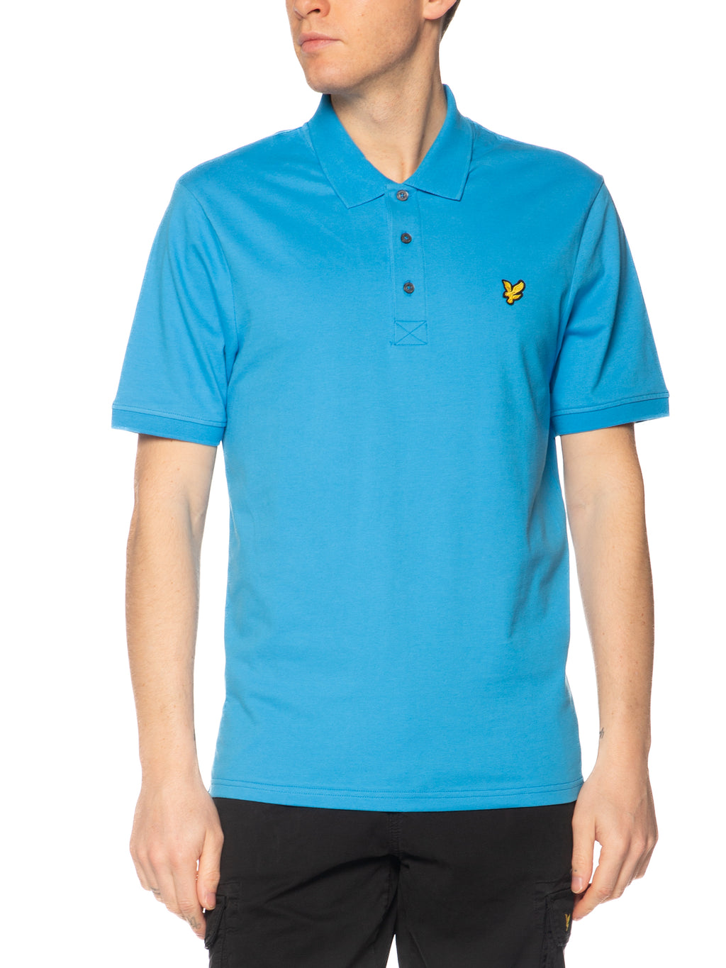 Polo Lyle & Scott Azzurro colletto logo SP400VOG SEA BLUE LYLE & SCOTT 