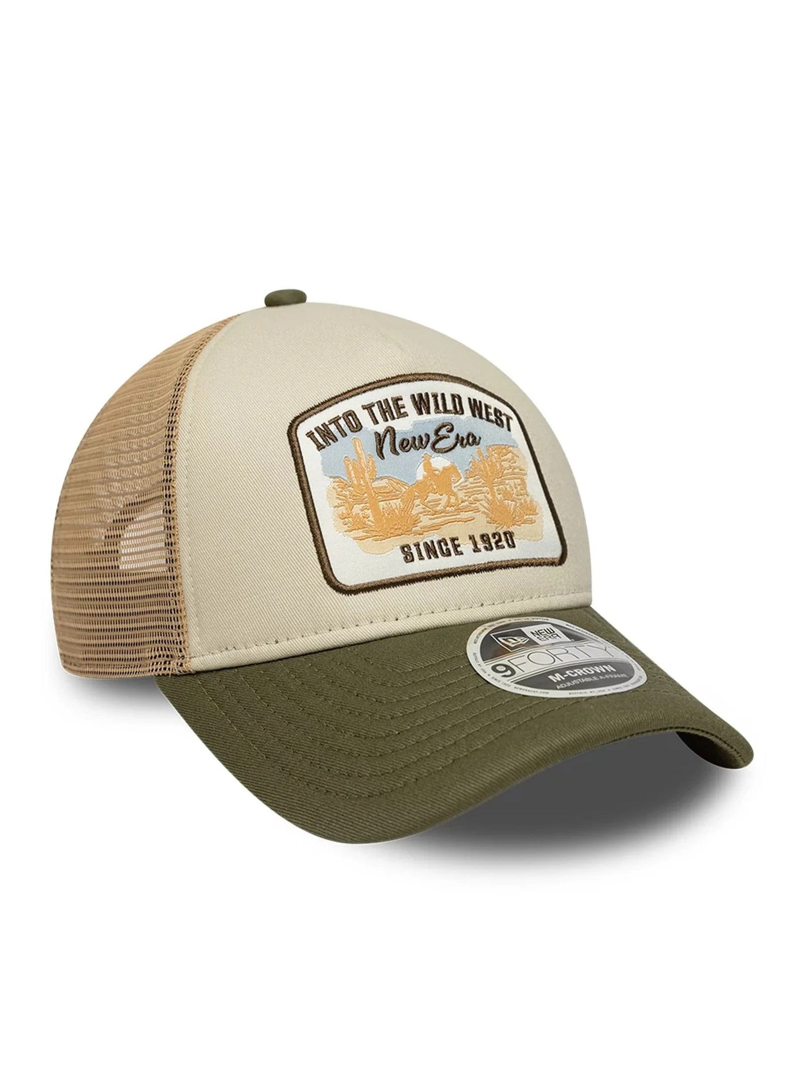 Berretto New Era 9FORTY Trucker Beige patch 60856275 NOVSTN NEW ERA 