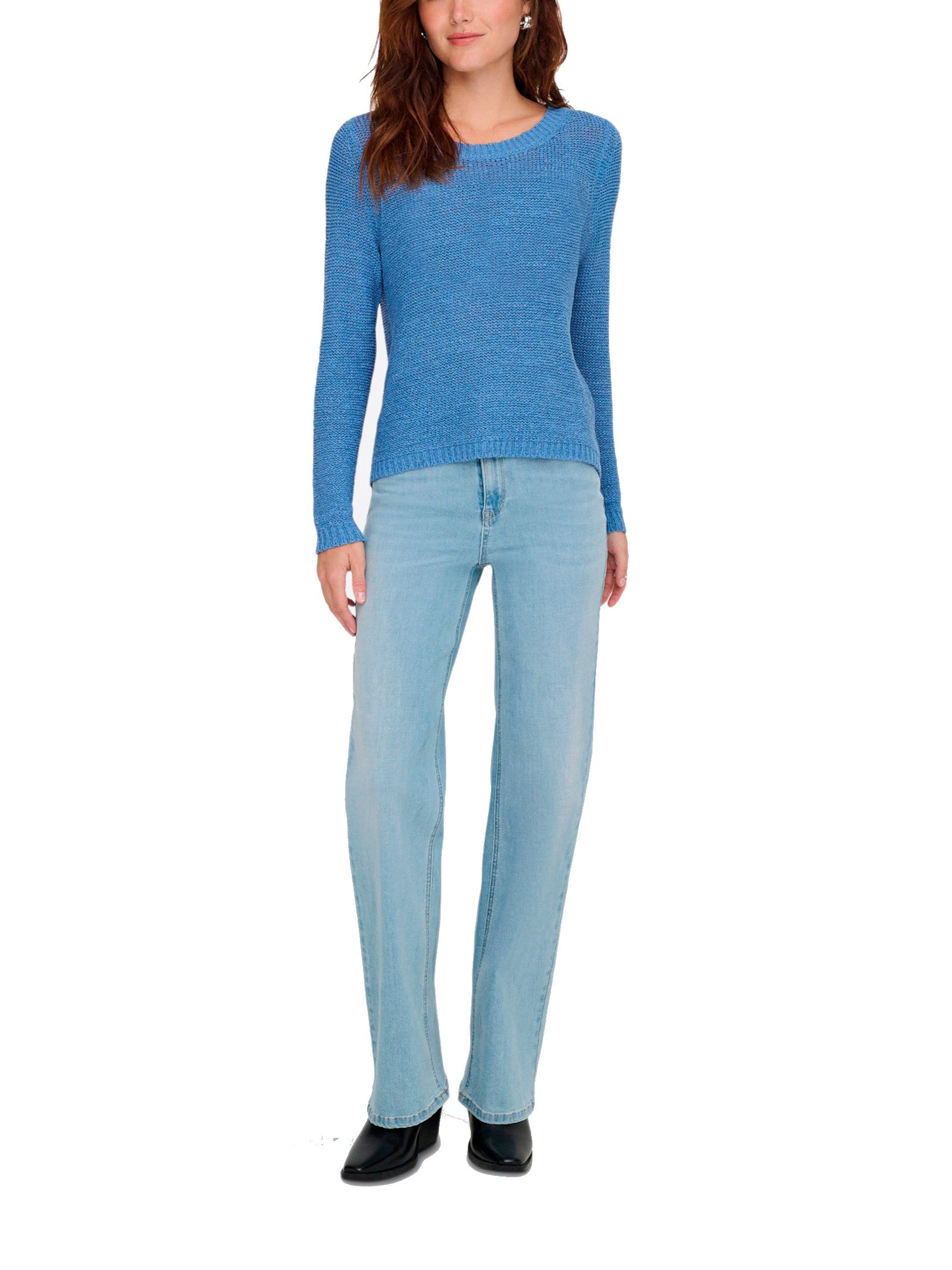 Maglia Only Celeste Gina con lavorazione a maglia 15113356 /Riviera ONLY 