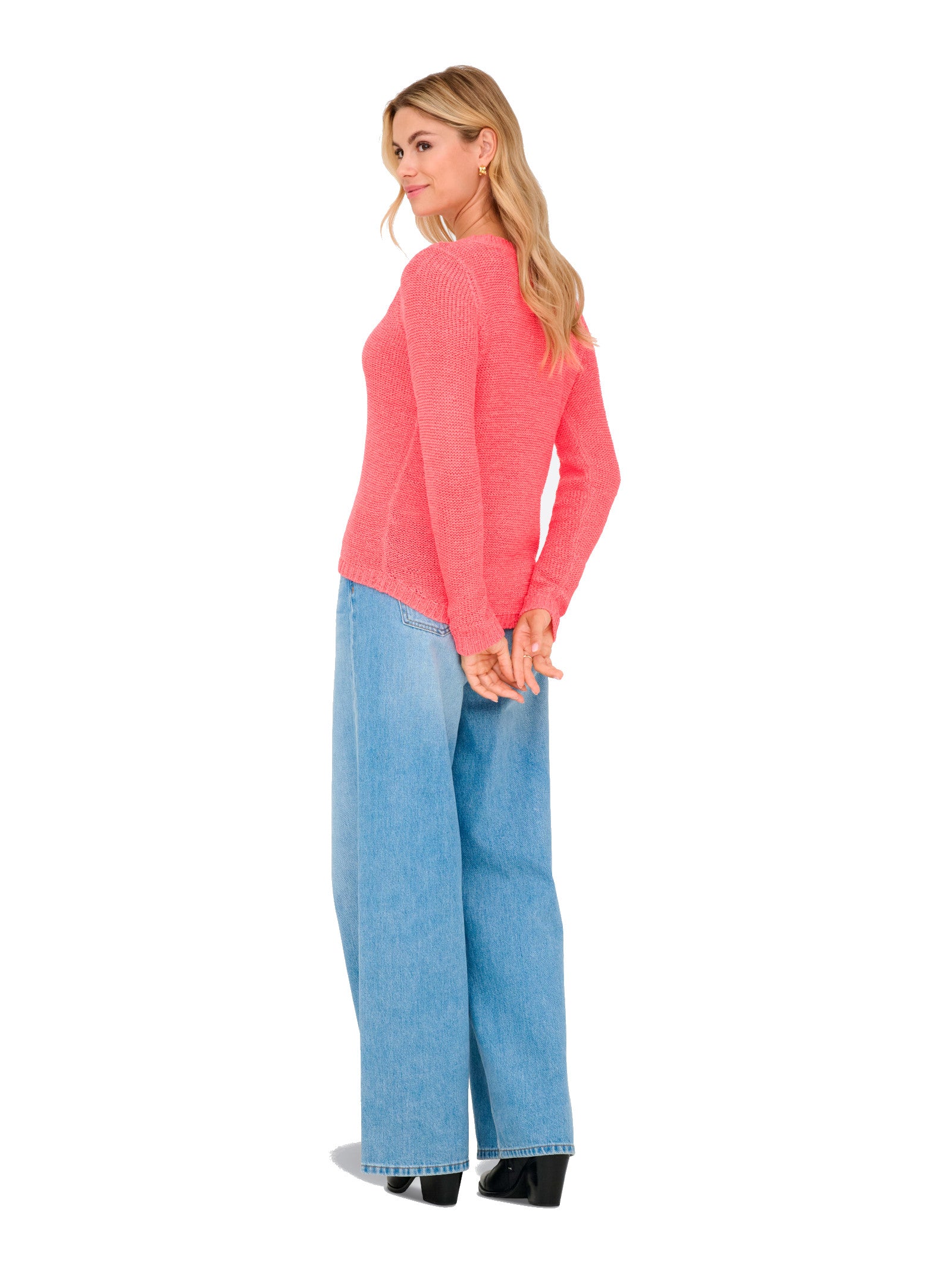 Maglia Only Celeste Gina con lavorazione a maglia 15113356 /SUGAR CORAL ONLY 