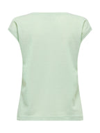 T-Shirt Only Silver Verde in lurex 15136069 /Green Lily ONLY 