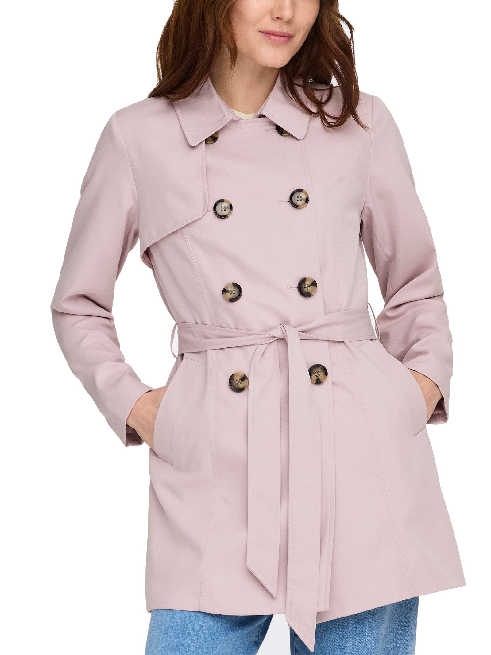 Trench Only Rosa Valeria doppiopetto 15191821 /Burnished Lilac ONLY 