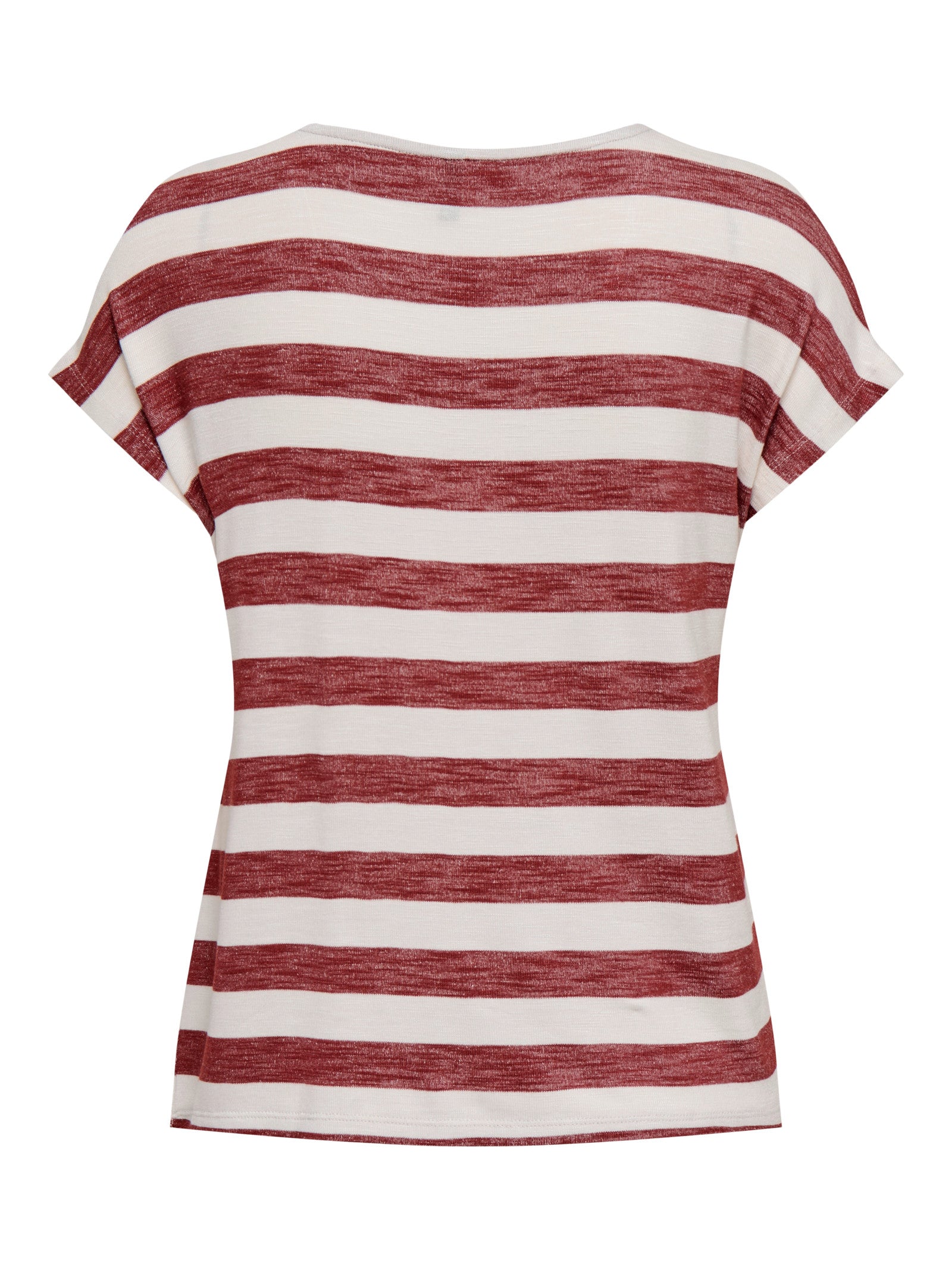 T-shirt Only Bianco Bordeaux Lira a righe 15252103 /Spiced Apple ONLY 