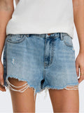 Shorts Only Pacy Light Blue Denim con strappi 15256232 /Light Blue Denim ONLY 