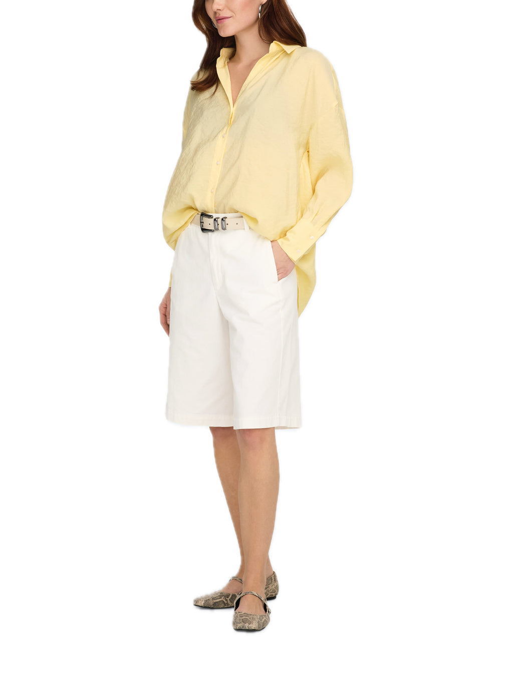 Camicia Only Giallo Zazima in modal 15272523 /Double Cream ONLY 