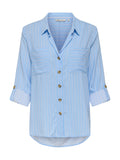 Camicia Only Yasmin Celeste con scollo a V 15281677 SERENITY SILVA ONLY 