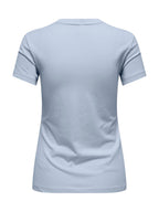 T-shirt Only Vibe Celelste con stampa 15291975 /Soft Chambray ONLY 
