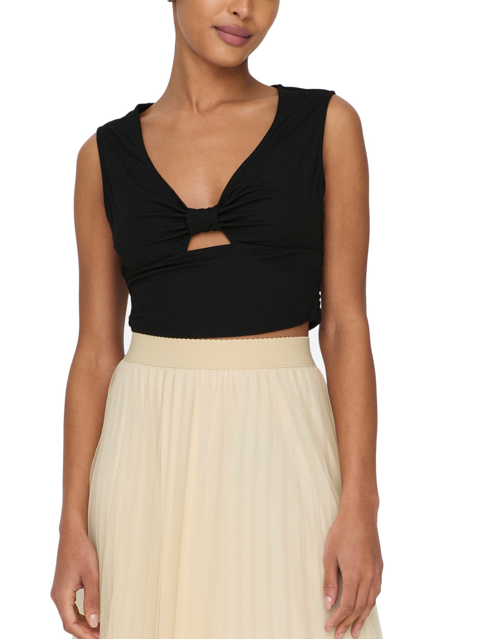 Top Only Nero Jany smanicato 15294427 /Black ONLY 