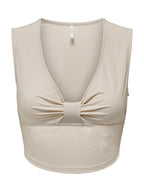 Top Only Beige Jany smanicato 15294427 /Pumice Stone ONLY 