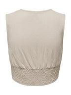 Top Only Beige Jany smanicato 15294427 /Pumice Stone ONLY 