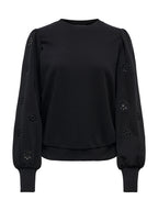 Felpa Only Femme Nero con ricamo 15315687 /Black ONLY 