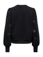Felpa Only Femme Nero con ricamo 15315687 /Black ONLY 