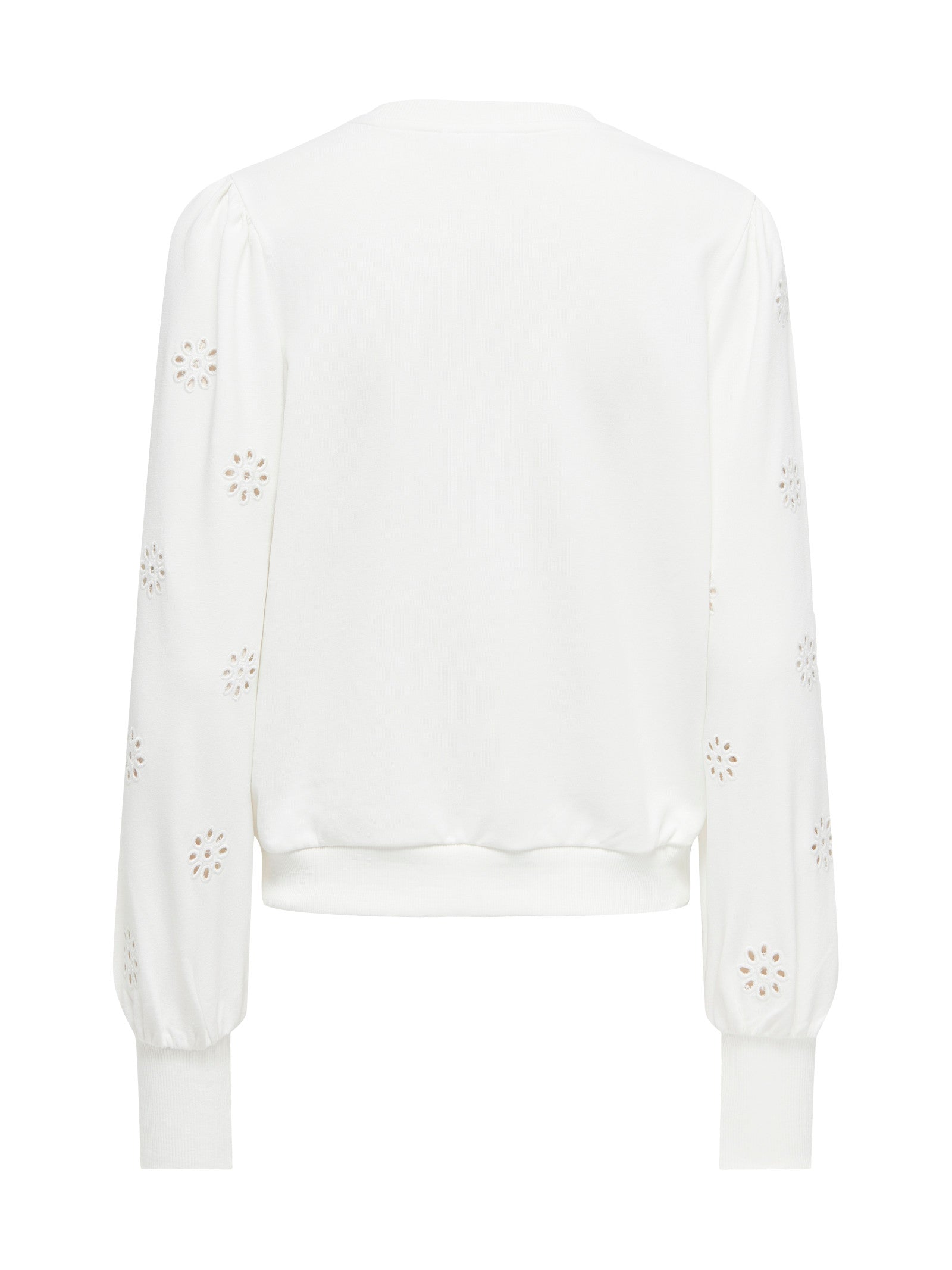 Felpa Only Femme Bianco con ricamo 15315687 /Cloud Dancer ONLY 