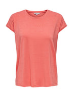 T-shirt Only Corallo Claudia glitter 15318422 /Georgia Peach ONLY 