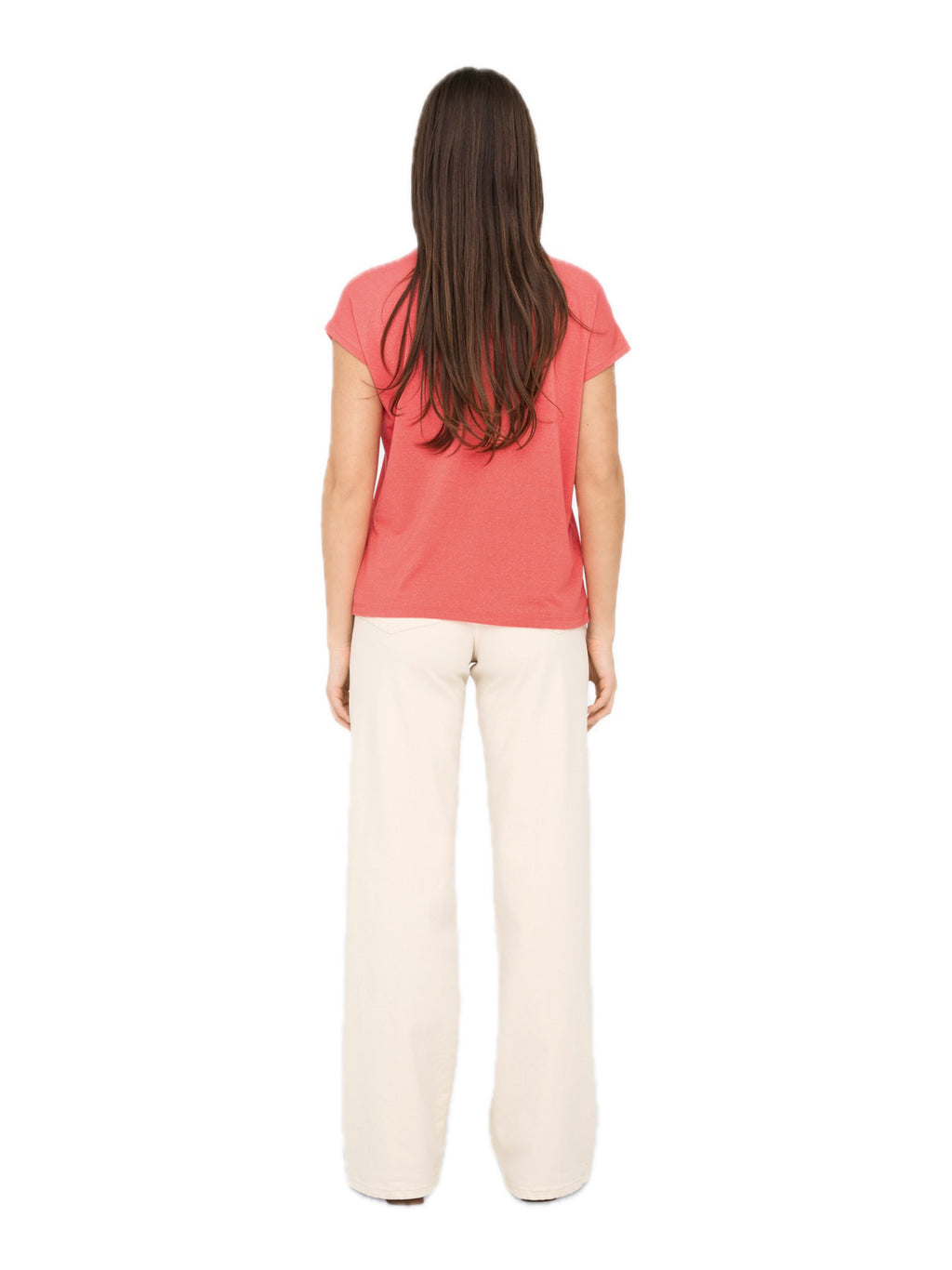 T-shirt Only Corallo Claudia glitter 15318422 /Georgia Peach ONLY 