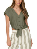 Camicia Only Verde Siesta maniche corte 15322270 /Deep Lichen Green ONLY 