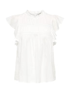 T-shirt Only Bianco Katti volant 15337637 /Cloud Dancer ONLY 