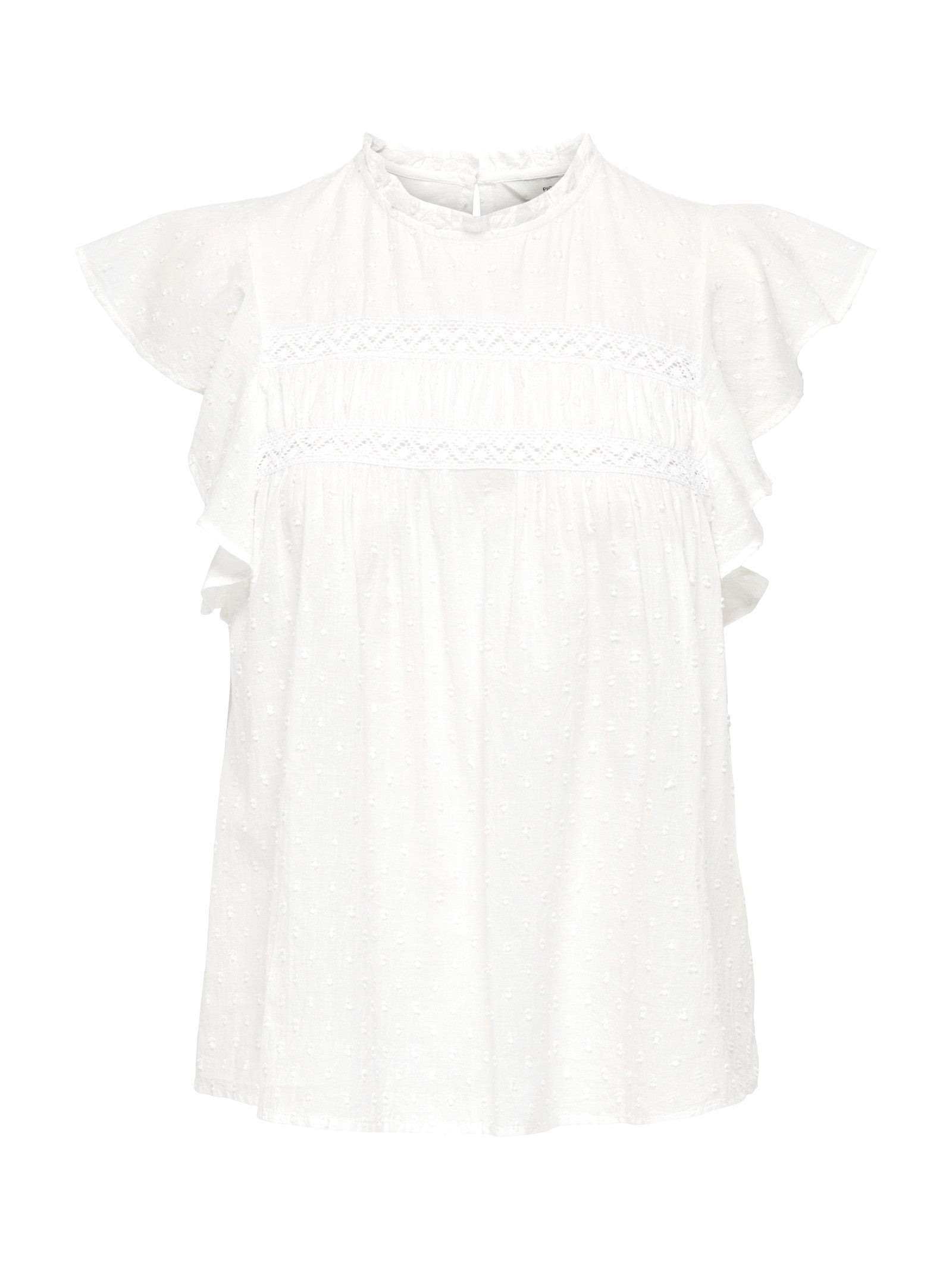 T-shirt Only Bianco Katti volant 15337637 /Cloud Dancer ONLY 