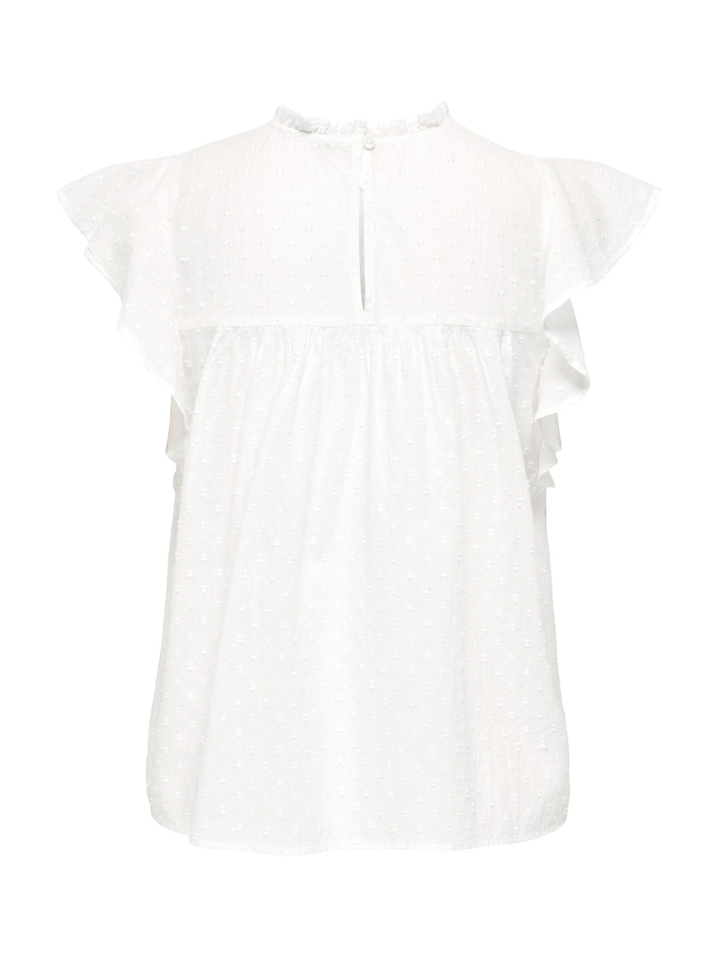 T-shirt Only Bianco Katti volant 15337637 /Cloud Dancer ONLY 