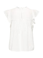 T-shirt Only Bianco Katti volant 15337637 /Cloud Dancer ONLY 