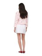 Gonna Only Bianco Stella corta 15339630 /White Denim ONLY 