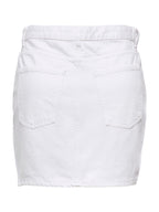Gonna Only Bianco Stella corta 15339630 /White Denim ONLY 