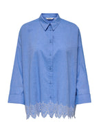 Camicia Only Graces Azzurro sangallo 15343165 /Blue Bonnet ONLY 