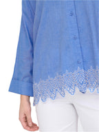 Camicia Only Graces Azzurro sangallo 15343165 /Blue Bonnet ONLY 
