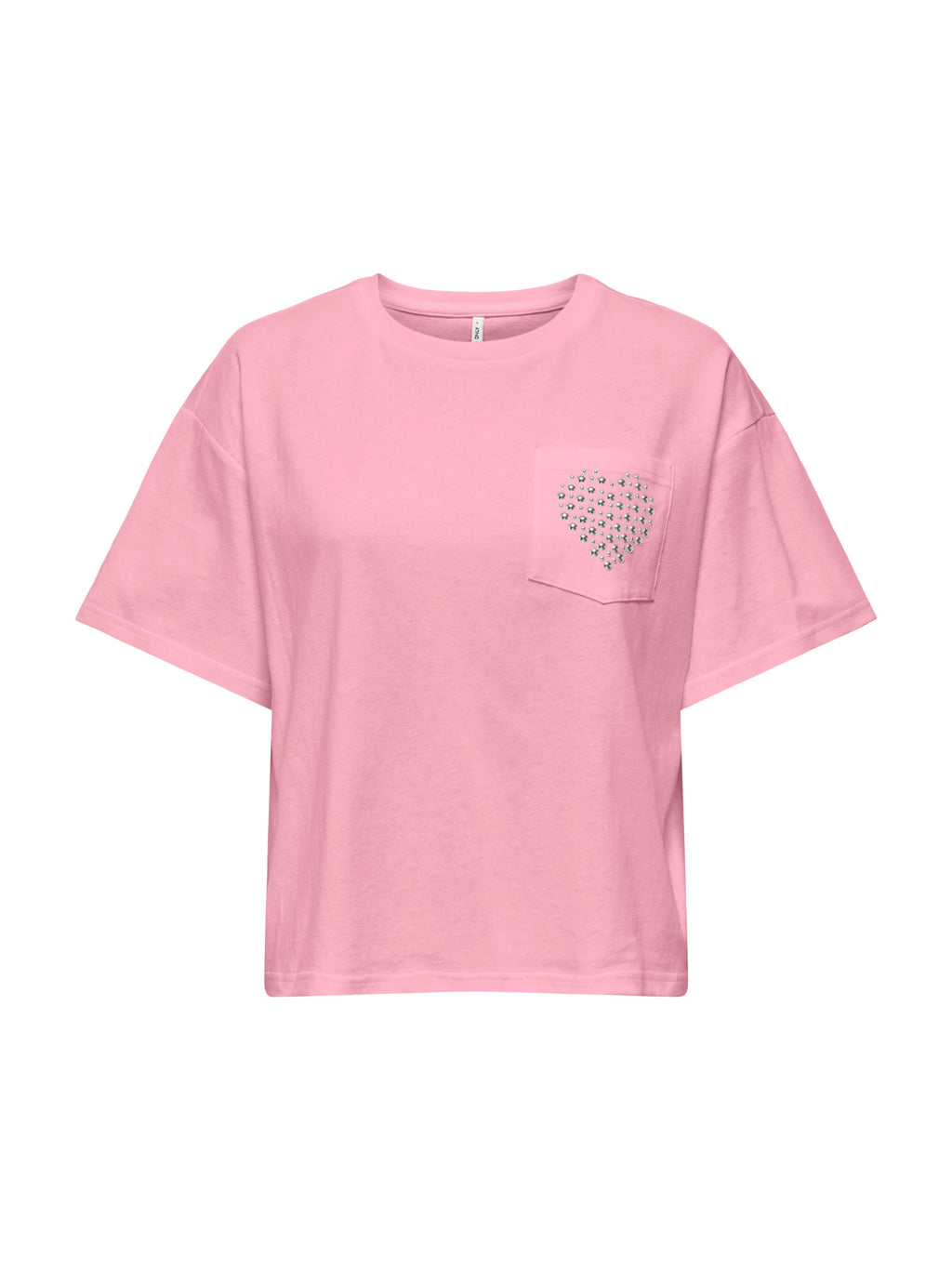 T-shirt Only Rosa Terza Cropped 15343834 /Romance Rose ONLY 