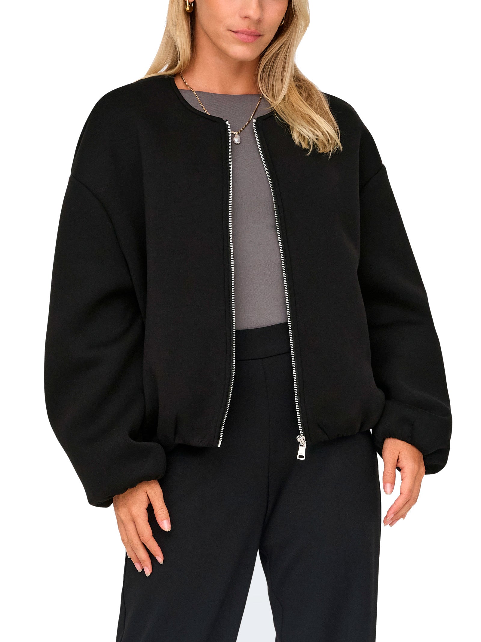Giubbotto Only Ellie Nero girocollo 15344567 /Black ONLY 