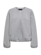 Giubbotto Only Ellie Grigio girocollo 15344567 /Medium Grey Melange ONLY 