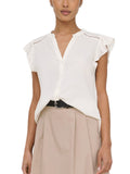 Camicia Only Rosella Bianco manica corta 15345828 /Cloud Dancer ONLY 
