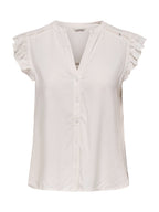 Camicia Only Rosella Bianco manica corta 15345828 /Cloud Dancer ONLY 