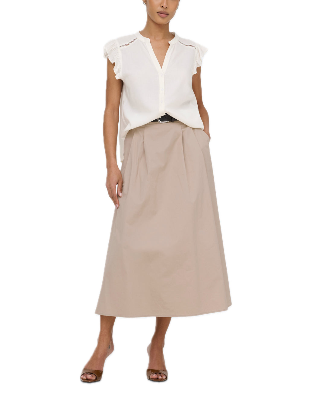 Camicia Only Rosella Bianco manica corta 15345828 /Cloud Dancer ONLY 