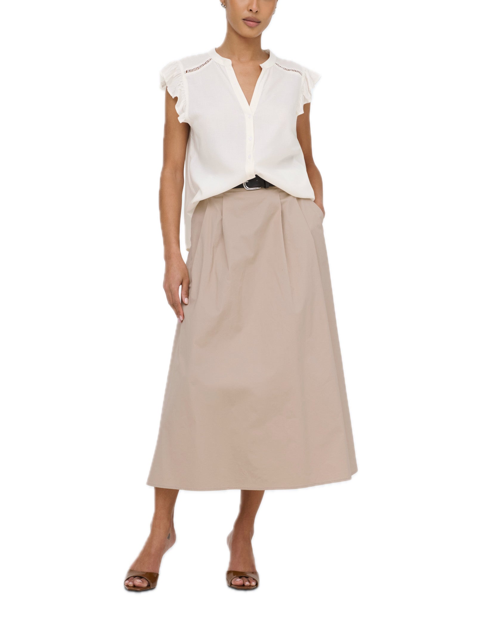 Camicia Only Rosella Bianco manica corta 15345828 /Cloud Dancer ONLY 