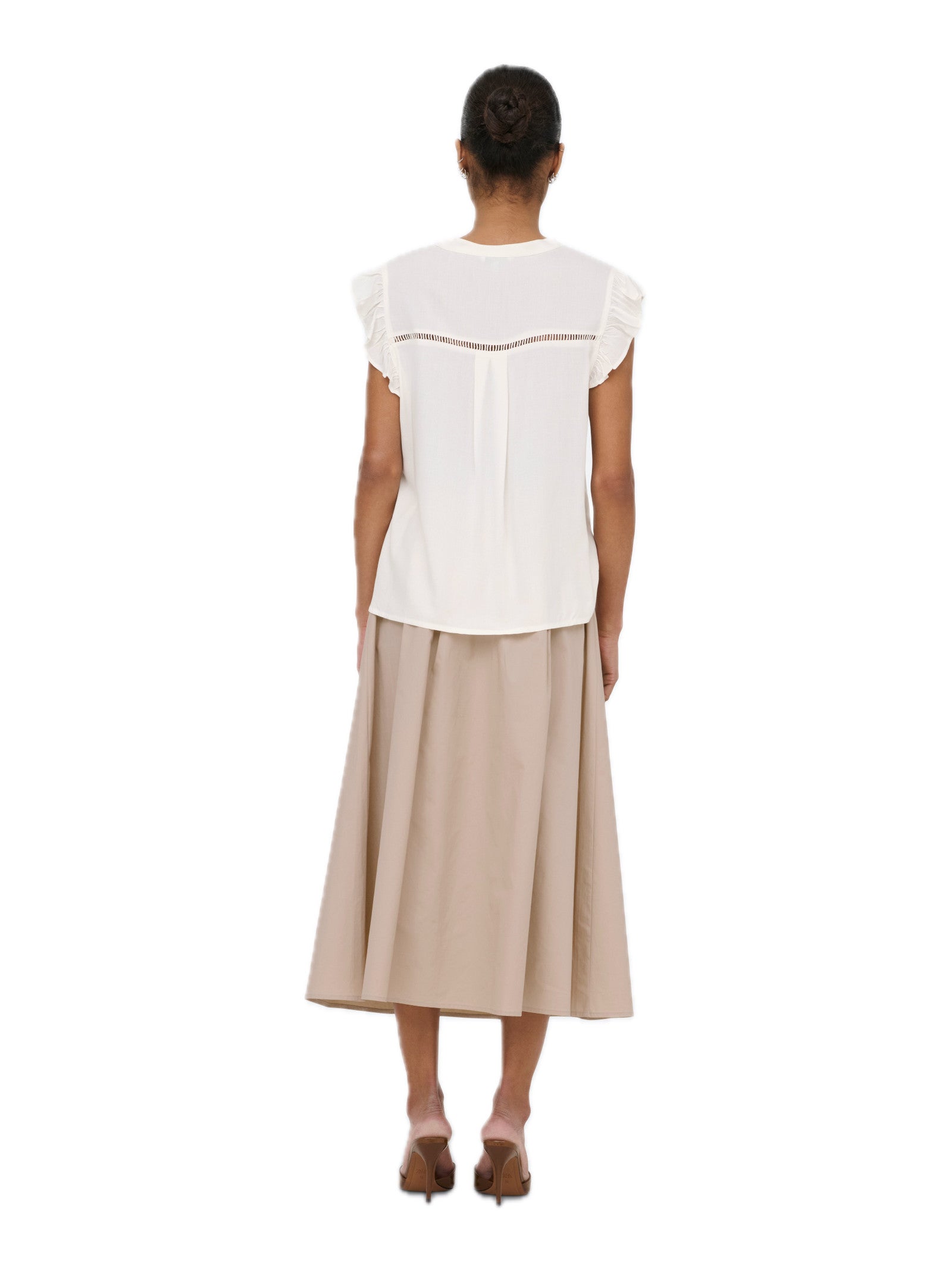 Camicia Only Rosella Bianco manica corta 15345828 /Cloud Dancer ONLY 