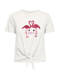 T-shirt Only Dora Bianco  fenicottero 15346678 /Cloud Dancer ONLY 