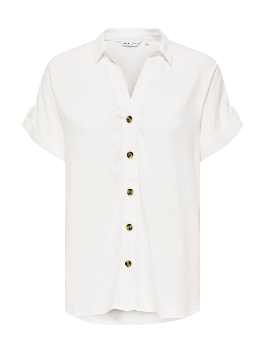 Camicia Only Bianco Yasmin a manica corta 15348758 /Snow White ONLY 