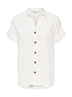Camicia Only Bianco Yasmin a manica corta 15348758 /Snow White ONLY 