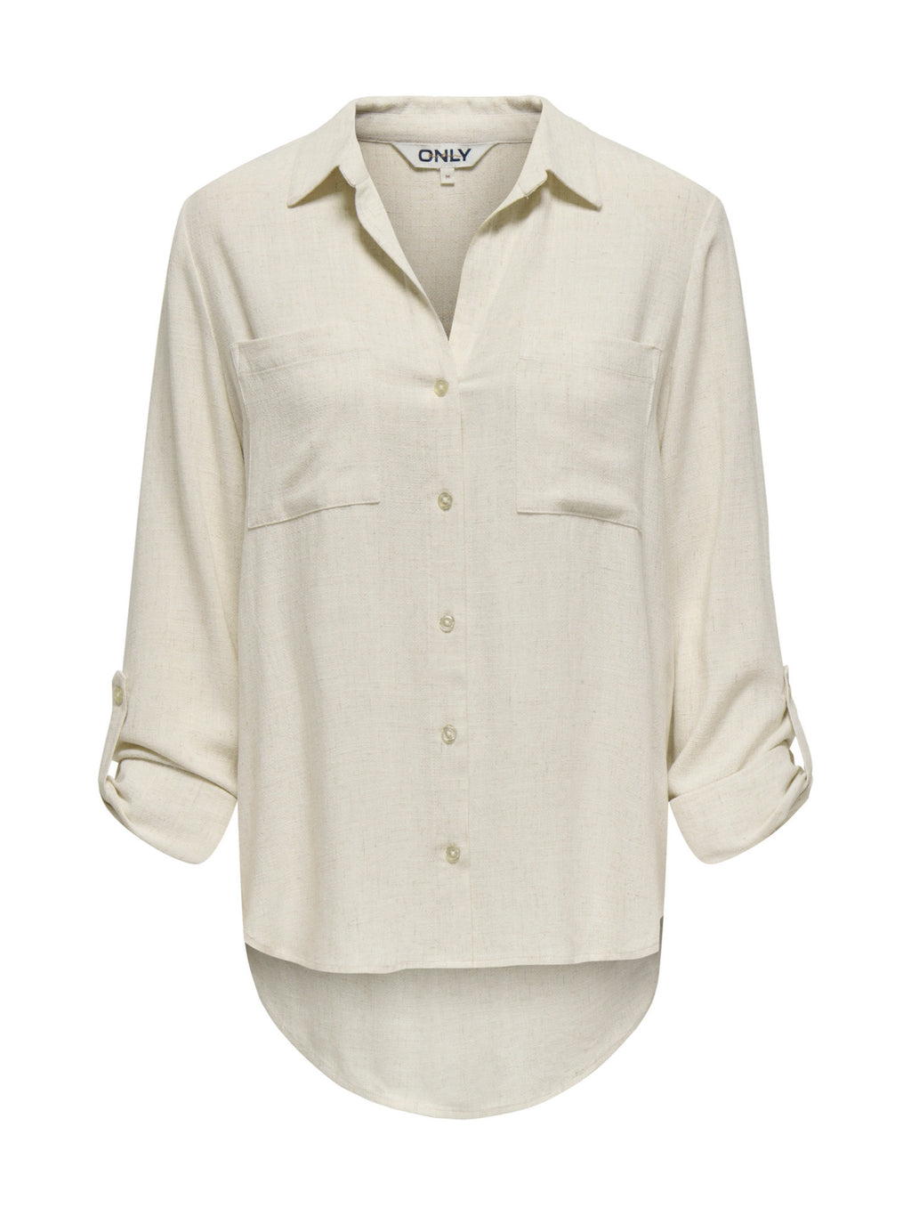 Camicia Only Beige Yasmin misto lino 15349102 /Moonbeam ONLY 