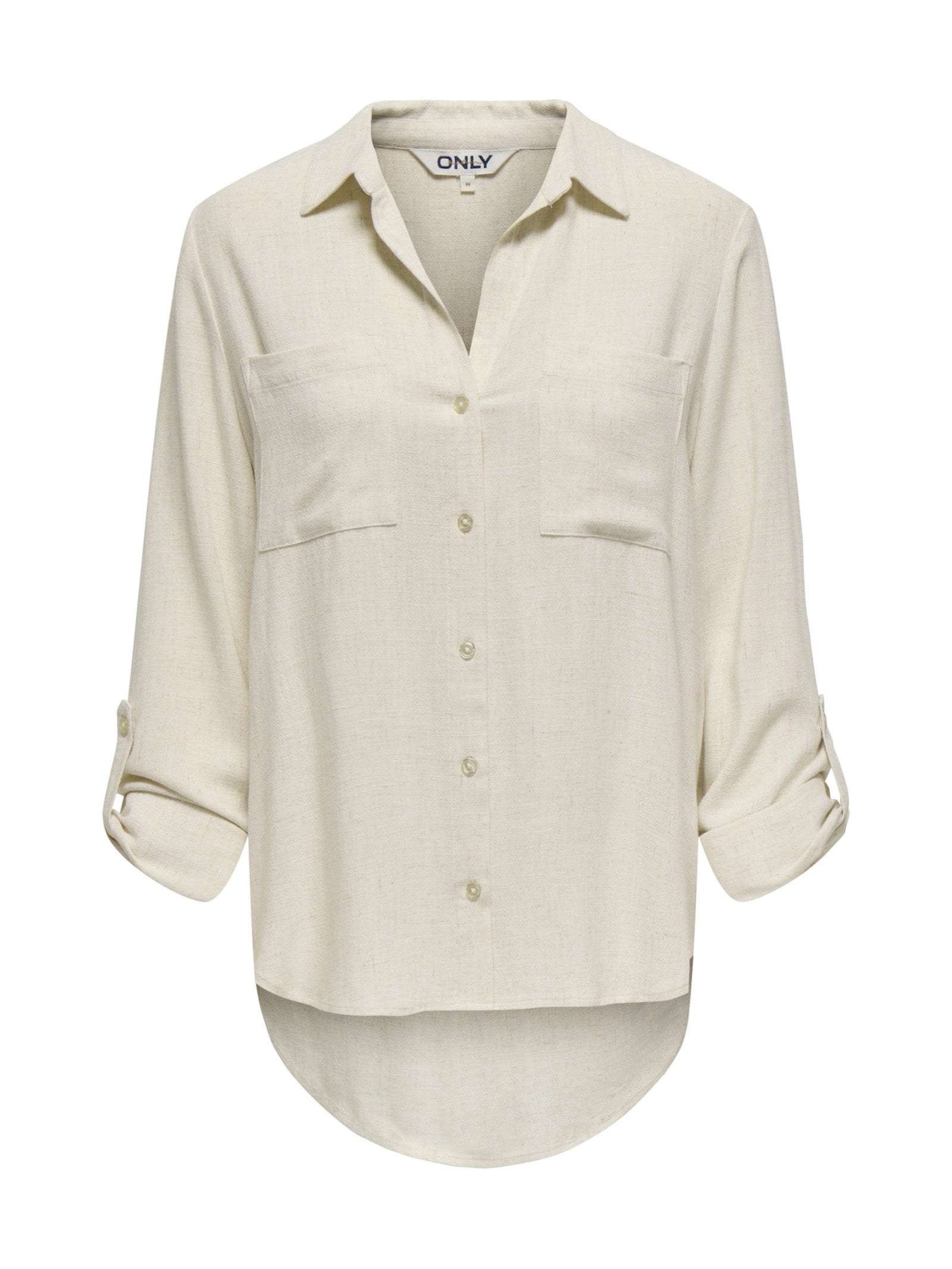 Camicia Only Beige Yasmin misto lino 15349102 /Moonbeam ONLY 