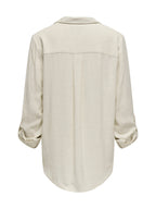 Camicia Only Beige Yasmin misto lino 15349102 /Moonbeam ONLY 