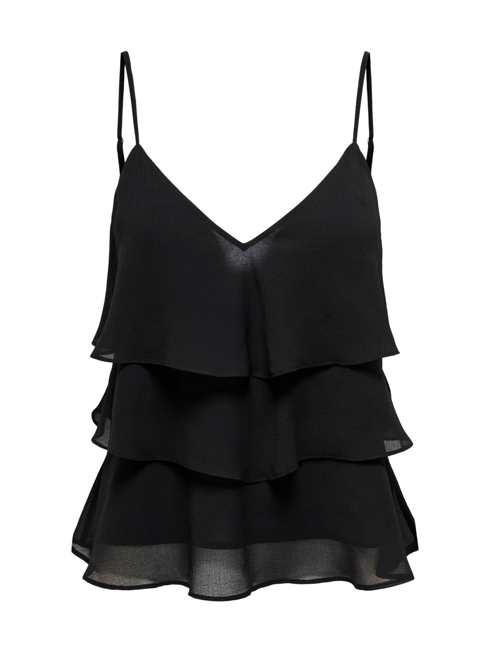 Top Only Nero Linn volant 15351364 /Black ONLY 