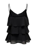 Top Only Nero Linn volant 15351364 /Black ONLY 