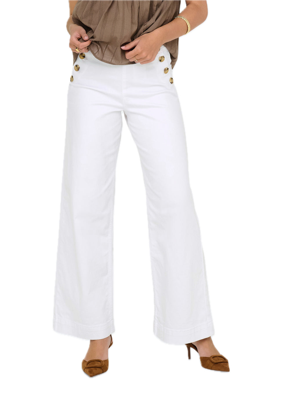 Jeans Only Madison Bianco wide fit 15351972 /White Denim ONLY 